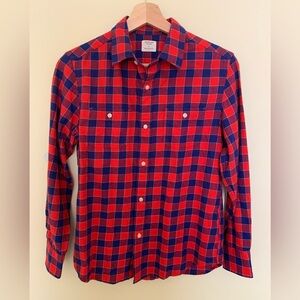 J Crew crewcuts flannel Boys Plaid Shirt Size 12